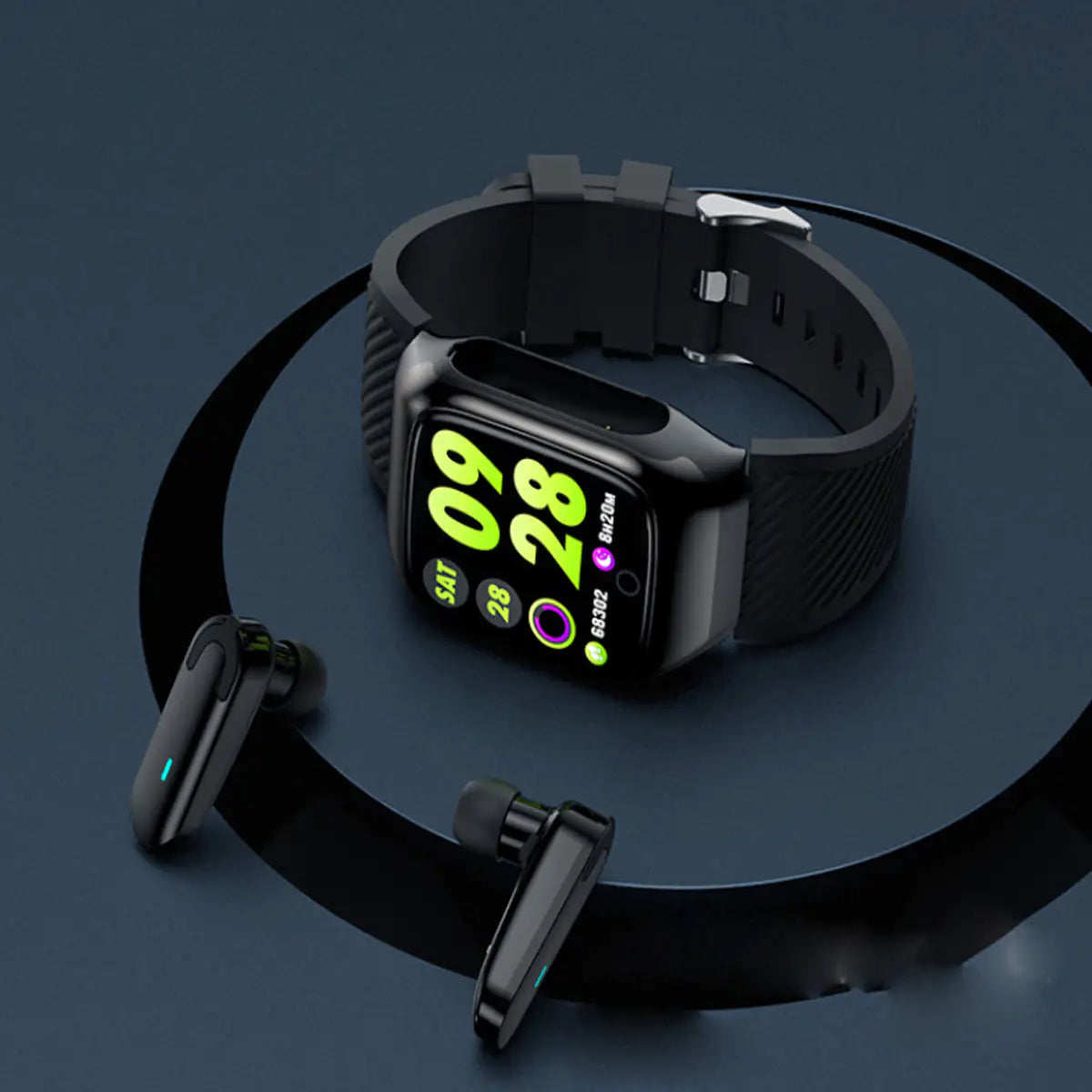 2-in-1-Kompakt-Smart-Fit-Uhr und Bluetooth-Ohrhörer