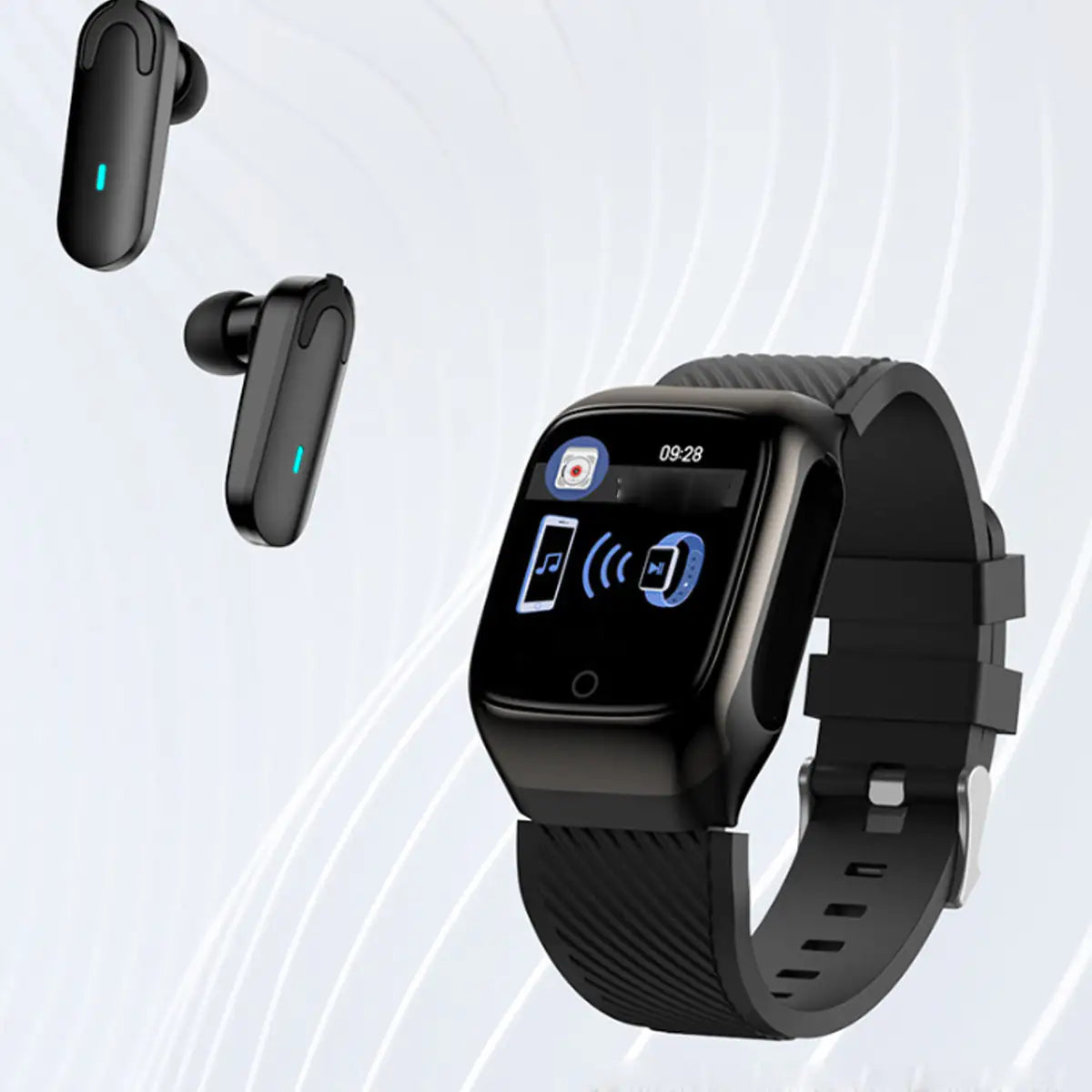 2-in-1-Kompakt-Smart-Fit-Uhr und Bluetooth-Ohrhörer