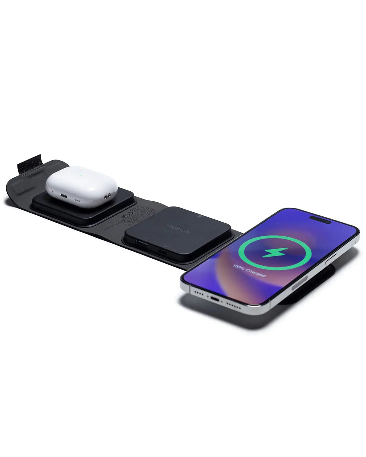 Magsafe stand 3-in-1 Snap+ Travel Charger – 15W Wireless + USB Ports | Eco-Friendly Qi2 certified