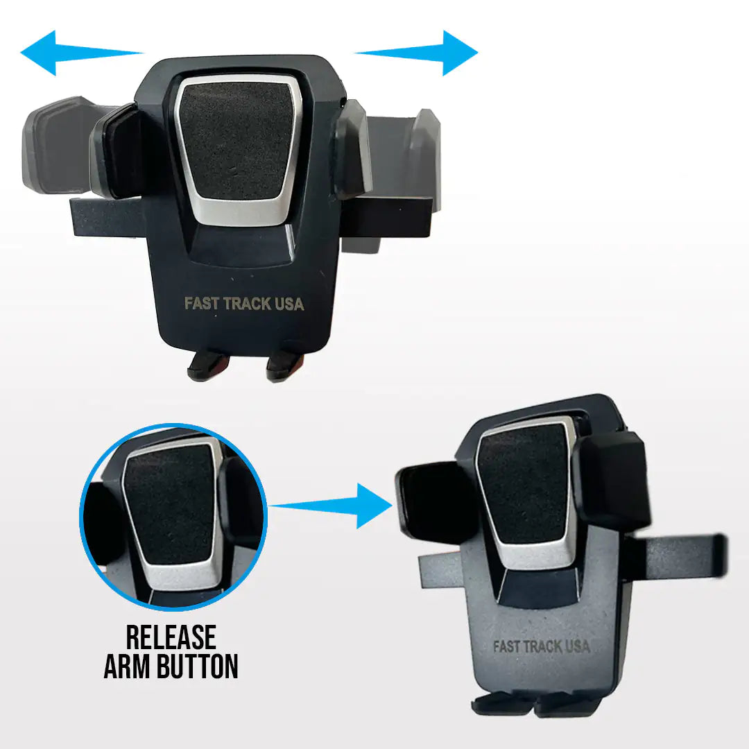 One-Touch Car Phone Mount – 360° Adjustable Holder for Dashboard & Windshield