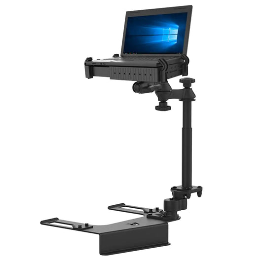 "RAM No-Drill Laptop Mount – Adjustable Vehicle Stand for 10-17" Devices (Lifetime Warranty)