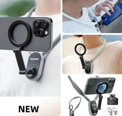MagSafe Phone Neck Mount – Adjustable Hands-Free Holder for Cooking & Work